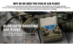 Professional Electronic Shooting Earplugs Advanced Noise Canceling Hearing Safety Protection Earmuff for Hunting Tactical